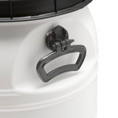 30 Litre Widemouth Barrel With Grips - White