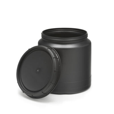 40 Litre Wide Mouth Barrel - Black