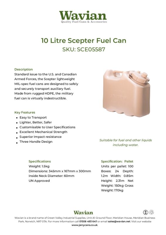 Wavian Quality Fuel Cans & Accessories