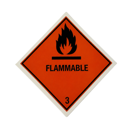 Safety Label -  Highly Flammable (Diamond Shape)